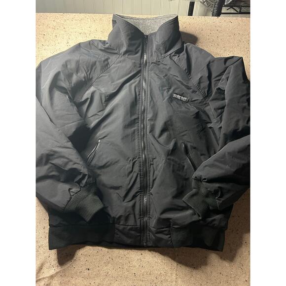 Lands’ End Squall Black Coat Men’s Large – Polartec Fleece Lined - Picture 1 of 10